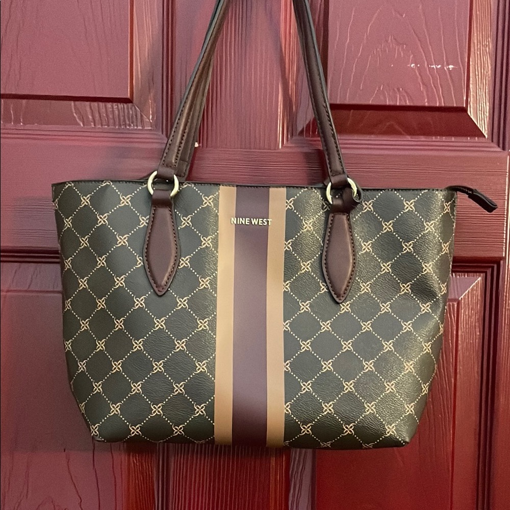 Nine West Brown Tote Bag